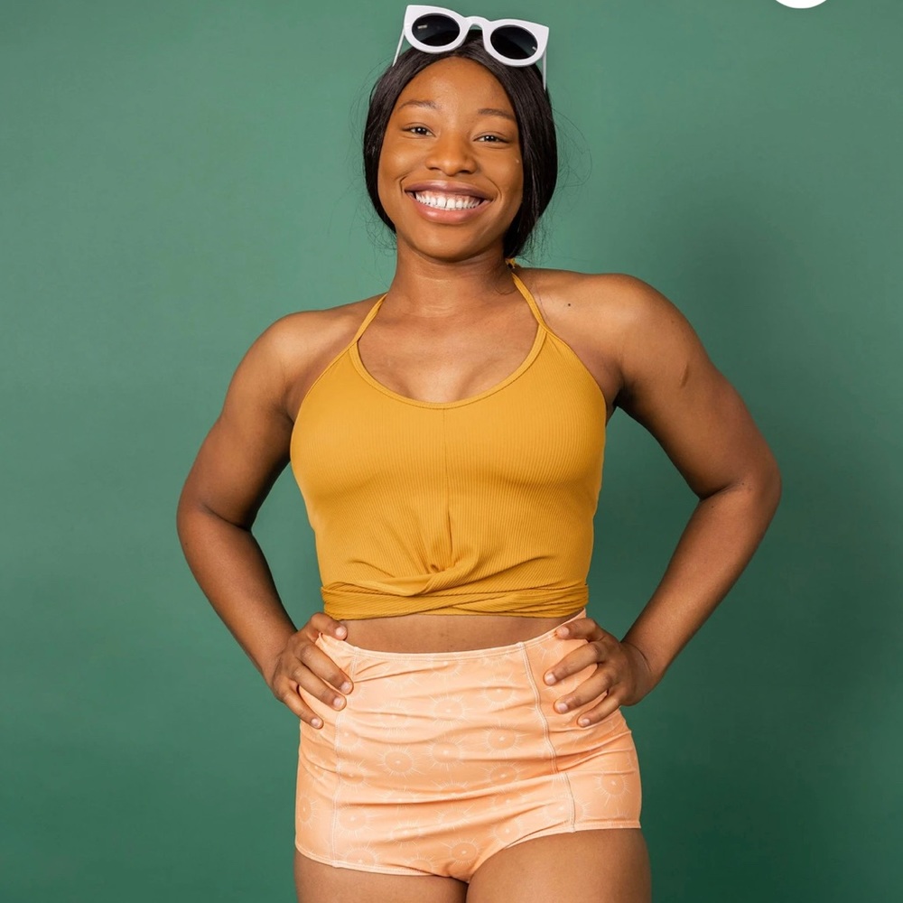 NWT Kortni Jeane Swim Tied Up Top